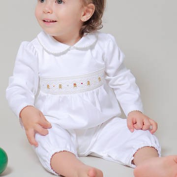 Bears in Confetti Smocked Jumpsuit